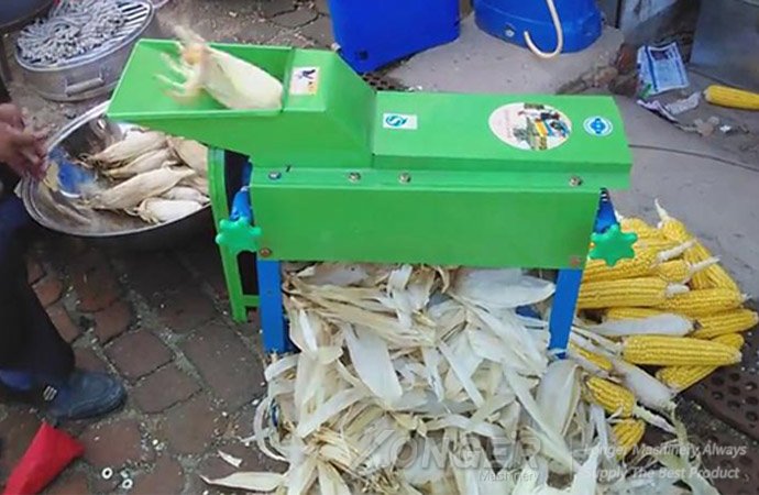 Corn Peeling and Threshing Machine